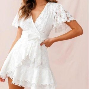 Hello Molly White Mini Dress